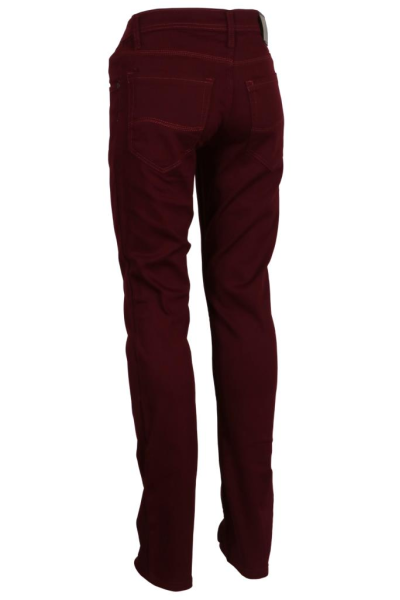 Erkek Bordo Renk Keten Pantolon Dar Kesim Likralı rar00888
