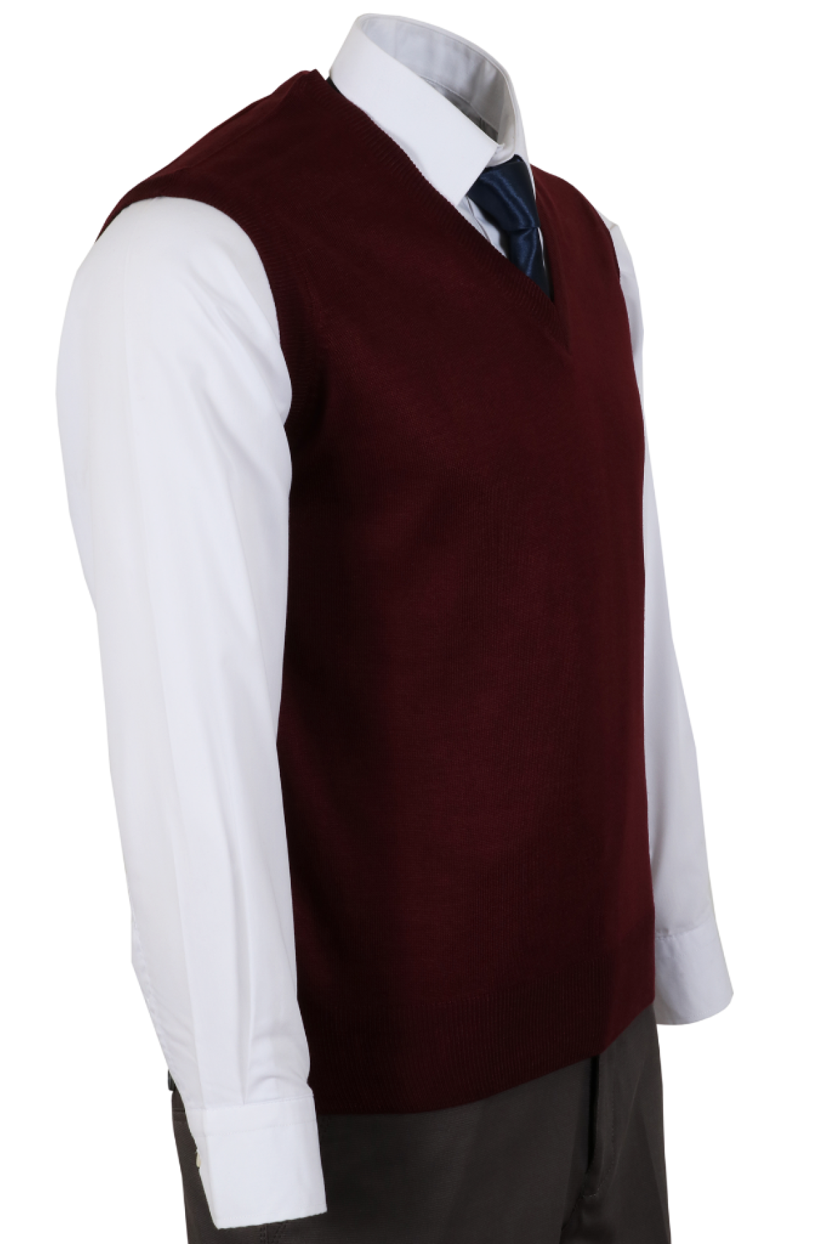 Erkek Bordo Renk Yünlü Süveter Normal Kesim RAR01484 Erkek Bordo Renk Yünlü Süveter Normal Kesim RAR01484