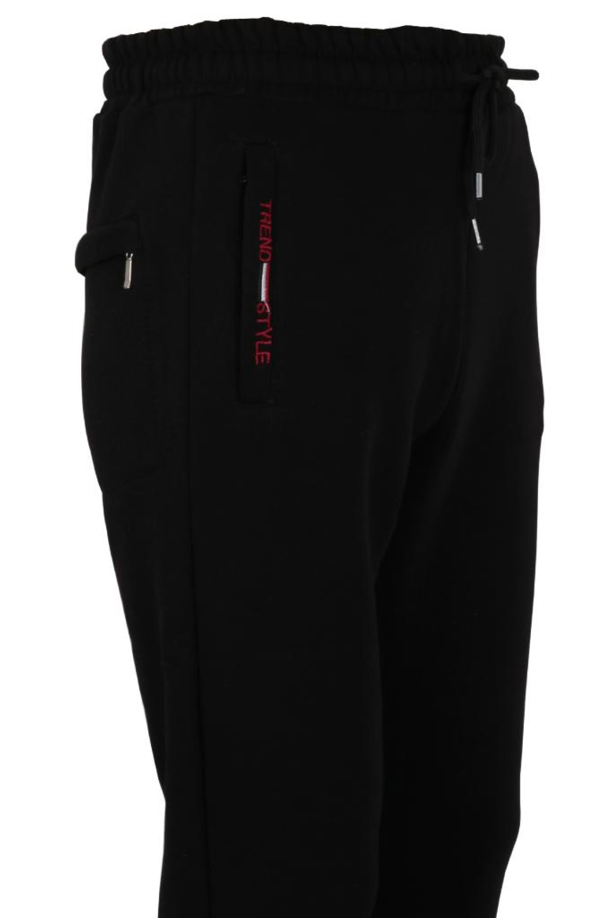 Erkek Eşofman Altı Pamuklu Dar Kesim Siyah RAR01079 Erkek Eşofman Altı Pamuklu Dar Kesim Siyah RAR01079