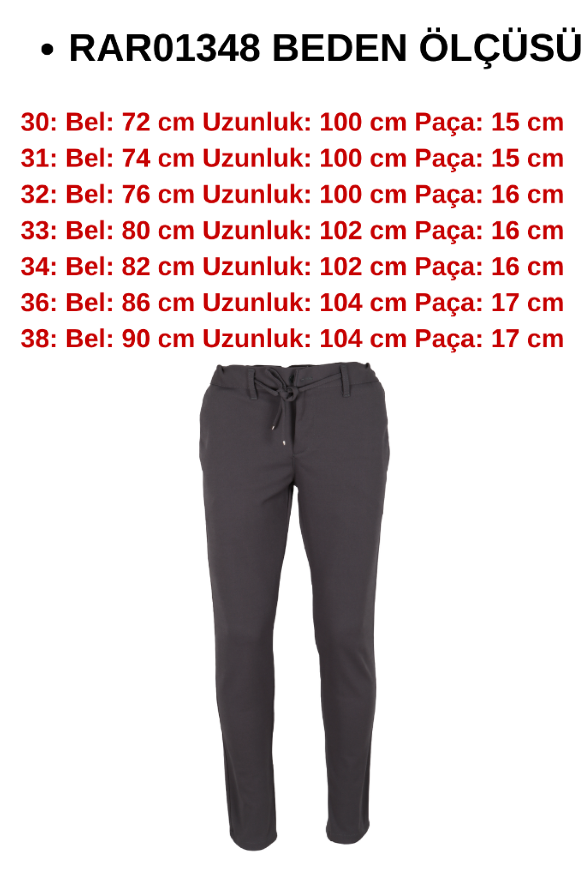 Erkek Jogger Pantolon Bel Bağcıklı Dar Kesim RAR01348 Erkek Jogger Pantolon Bel Bağcıklı Dar Kesim RAR01348