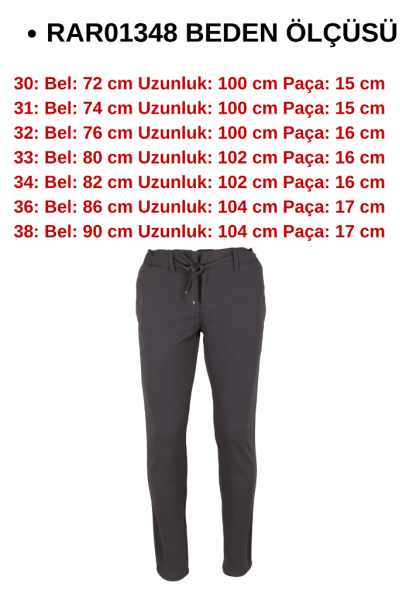 Erkek Jogger Pantolon Bel Bağcıklı Dar Kesim RAR01348