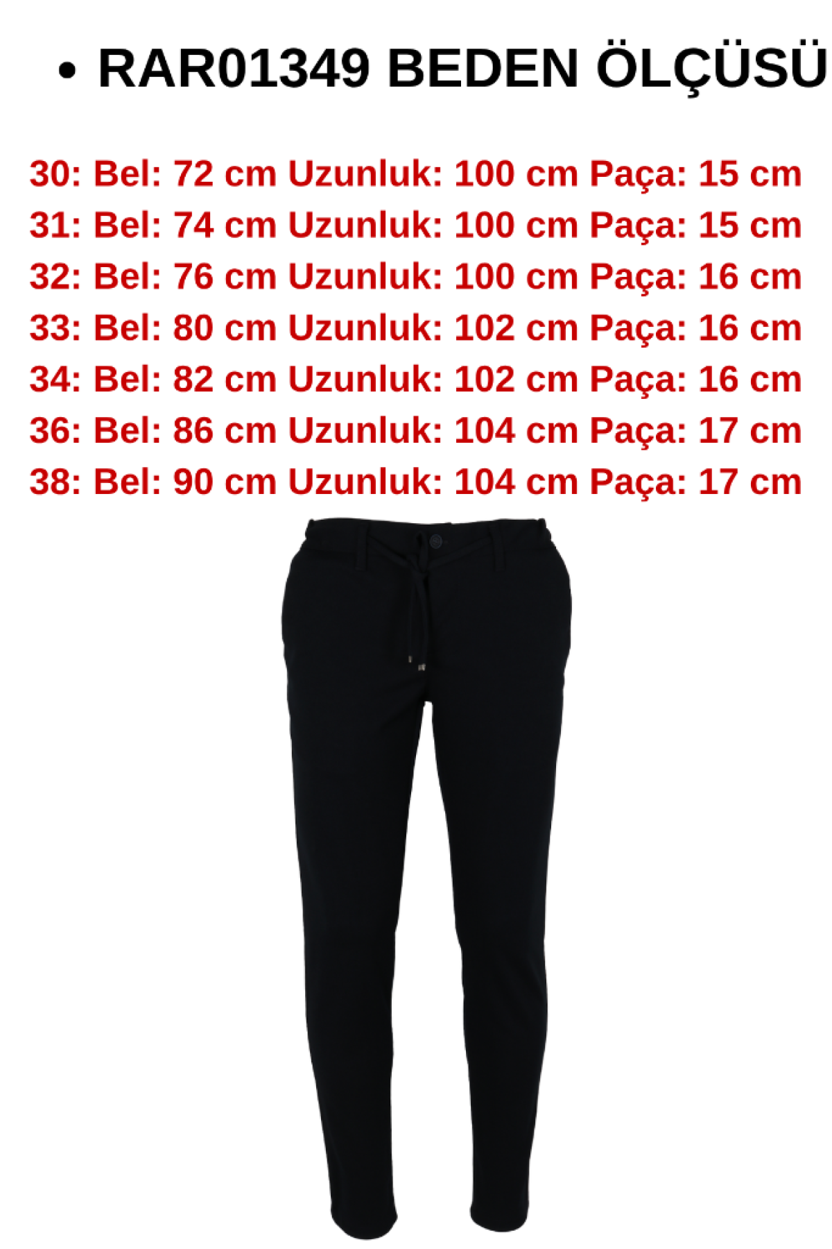 Erkek Jogger Pantolon Bel Bağcıklı Dar Kesim RAR01349 Erkek Jogger Pantolon Bel Bağcıklı Dar Kesim RAR01349
