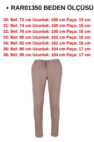 Erkek Jogger Pantolon Bel Bağcıklı Dar Kesim RAR01350