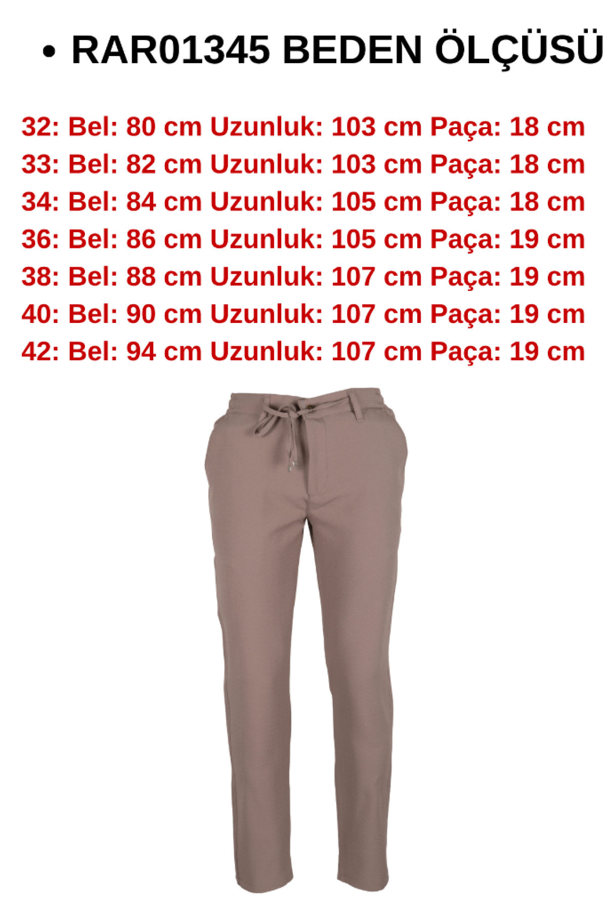 Erkek Jogger Pantolon Bel Bağcıklı Regular RAR01345 Erkek Jogger Pantolon Bel Bağcıklı Regular RAR01345