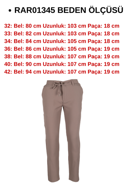 Erkek Jogger Pantolon Bel Bağcıklı Regular RAR01345