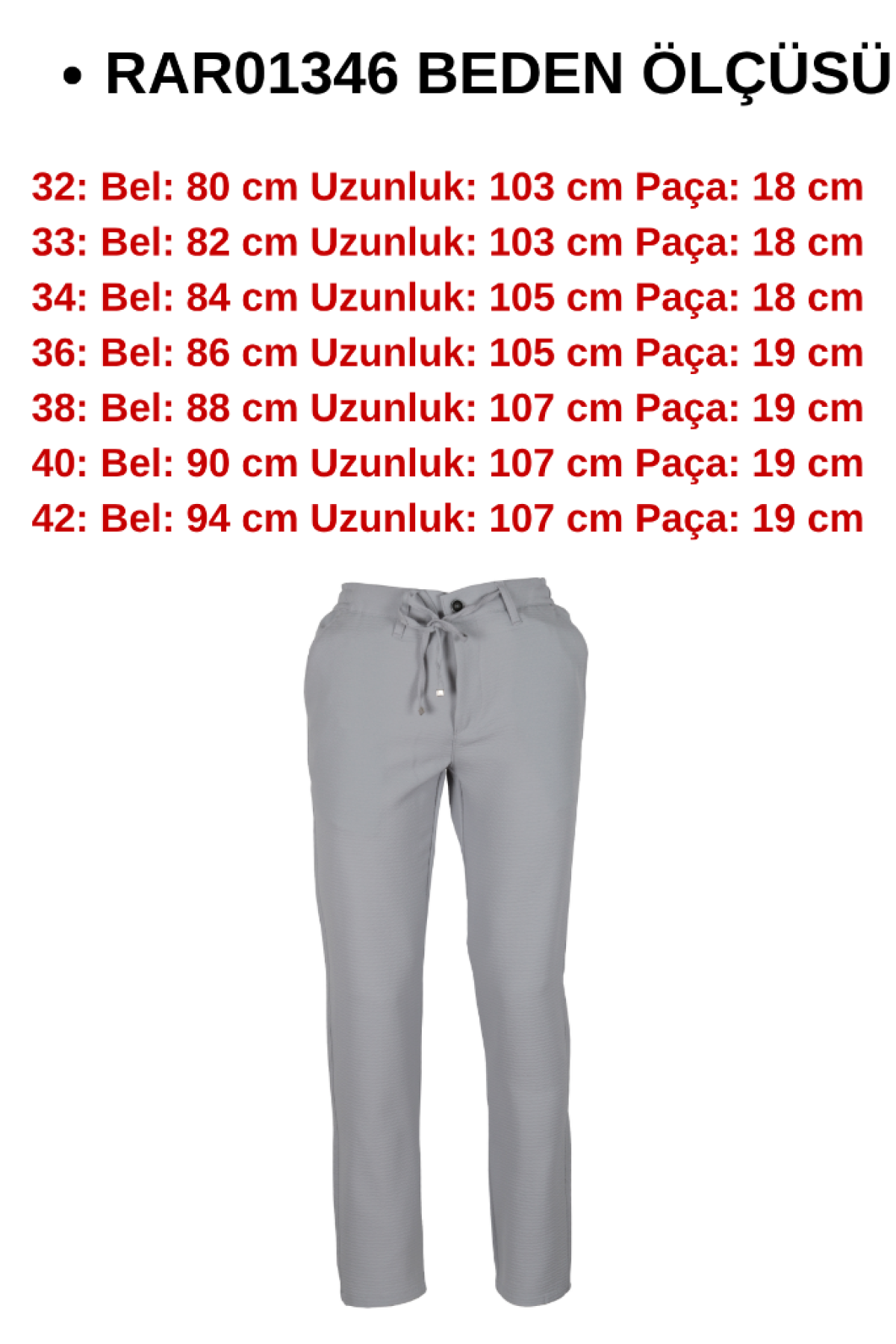 Erkek Jogger Pantolon Bel Bağcıklı Regular RAR01346 Erkek Jogger Pantolon Bel Bağcıklı Regular RAR01346
