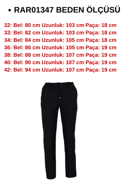 Erkek Jogger Pantolon Bel Bağcıklı Regular RAR01347 Erkek Jogger Pantolon Bel Bağcıklı Regular RAR01347