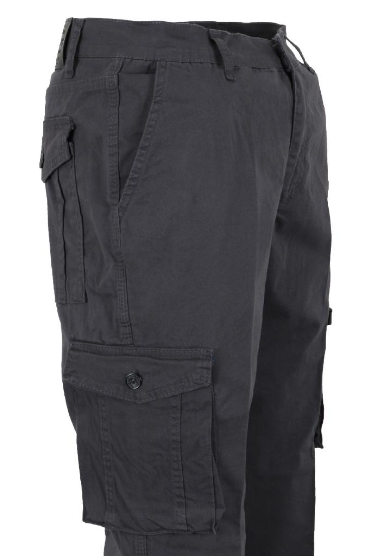 Erkek Keten Kargo Pantolon Füme Renk RAR01443 Erkek Keten Kargo Pantolon Füme Renk RAR01443