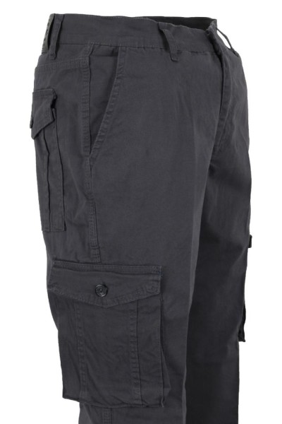 Erkek Füme Keten Kargo Pantolon RAR01443