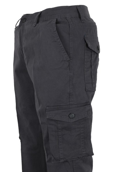 Erkek Füme Keten Kargo Pantolon RAR01443