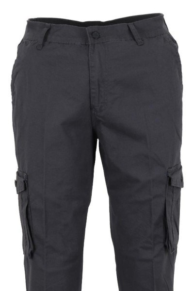 Erkek Füme Keten Kargo Pantolon RAR01443