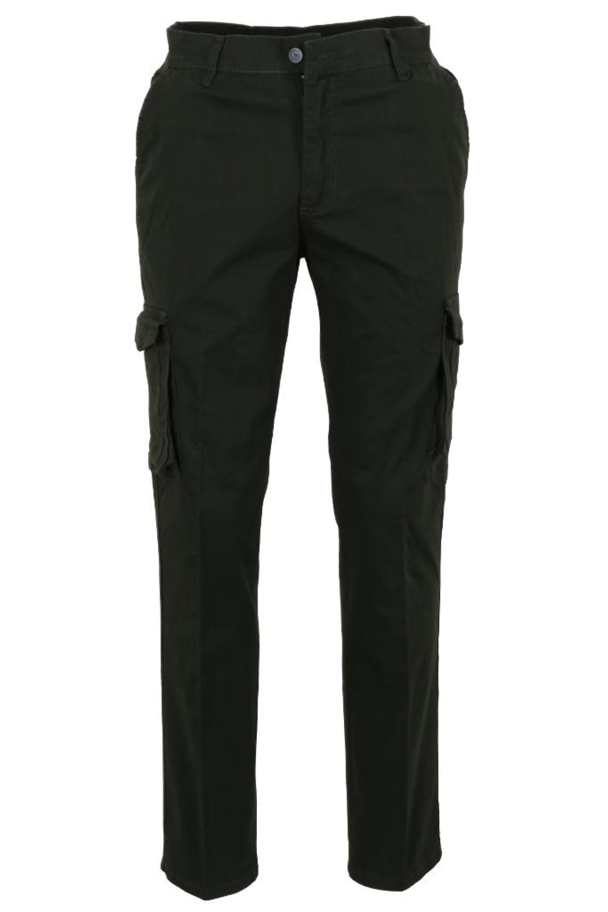 Erkek Keten Kargo Pantolon Haki Renk RAR01440