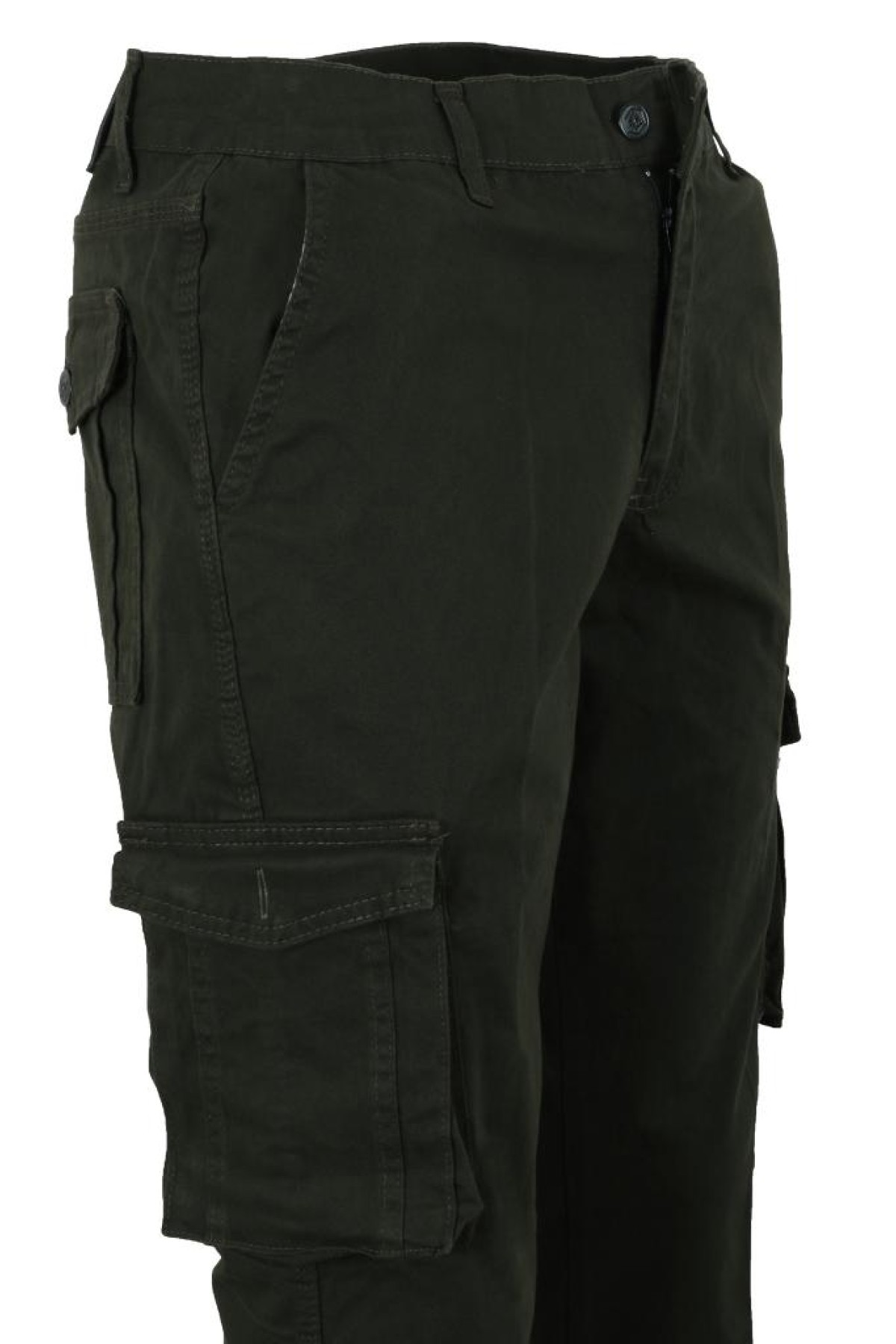 Erkek Keten Kargo Pantolon Haki Renk RAR01440 Erkek Keten Kargo Pantolon Haki Renk RAR01440