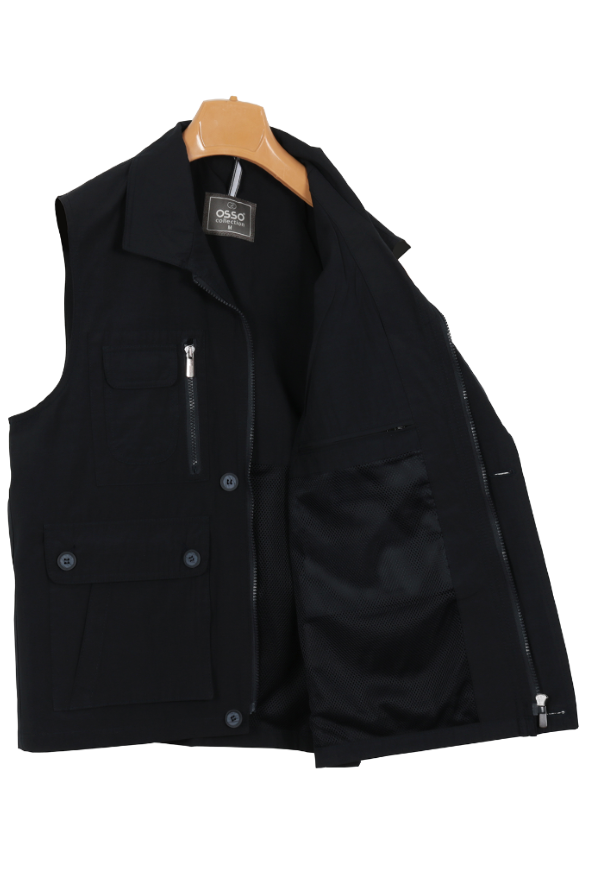 Osso Erkek Keten Yelek Normal Kesim Yakalı RAR01300 Osso Erkek Keten Yelek Normal Kesim Yakalı RAR01300