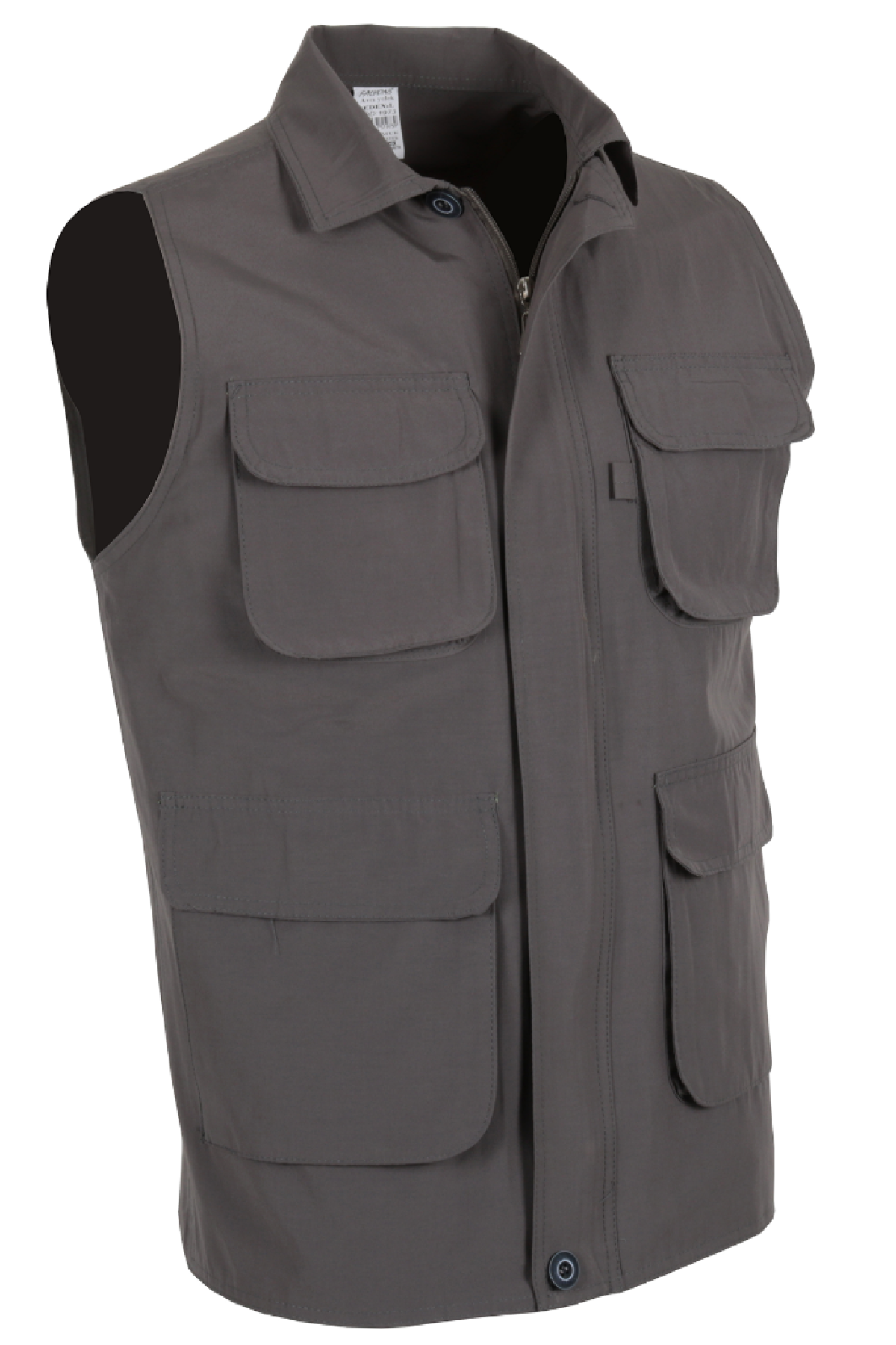 Erkek Keten Yelek Reguler Fit Yakalı Gri Renk RAR01356 Erkek Keten Yelek Reguler Fit Yakalı Gri Renk RAR01356