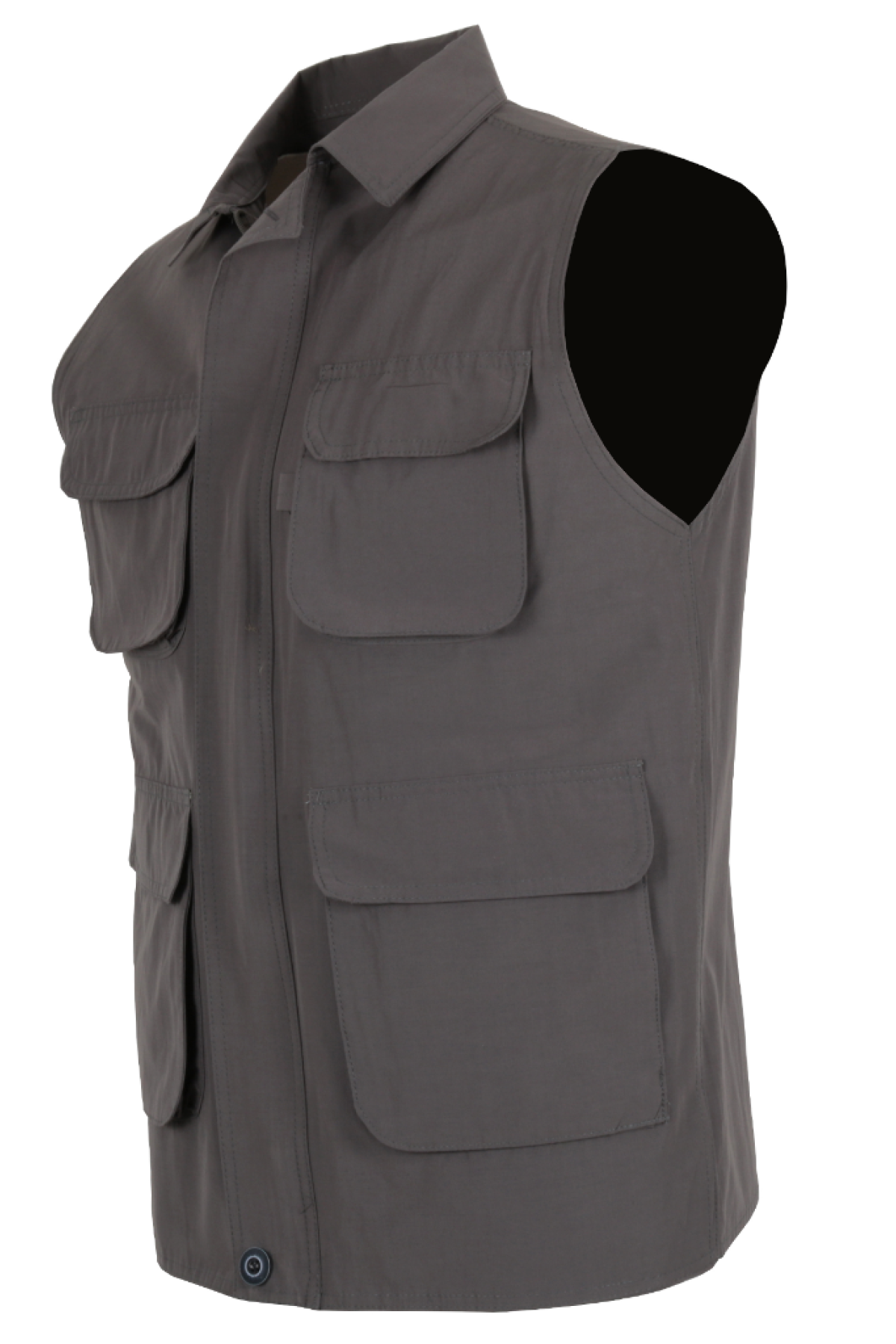 Erkek Keten Yelek Reguler Fit Yakalı Gri Renk RAR01356 Erkek Keten Yelek Reguler Fit Yakalı Gri Renk RAR01356