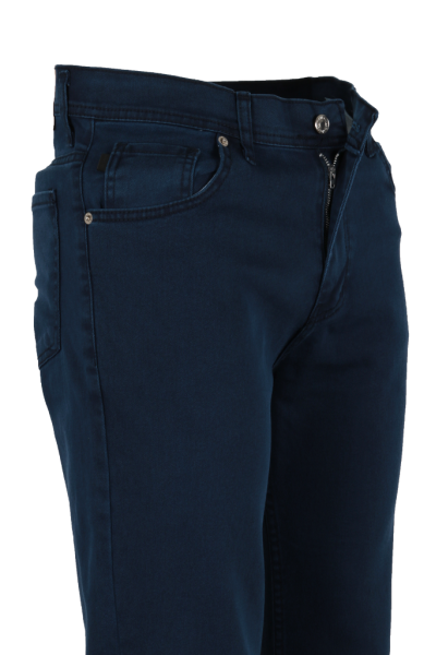 Erkek Lacivert Kot Pantolon Regular Likralı RAR01336