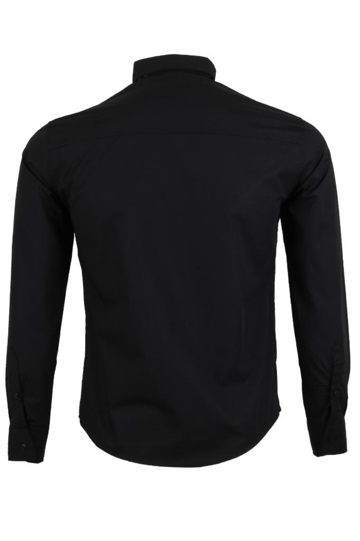 Erkek Siyah Spor Gömlek Dar Kesim RAR01426 Erkek Siyah Spor Gömlek Dar Kesim RAR01426