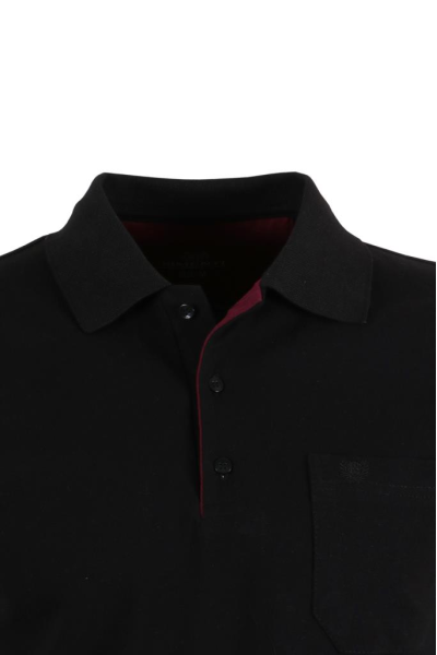 Erkek Siyah Tişört Polo Yaka Normal Kesim Pamuklu Pike Kumaş RAR00878 Erkek Siyah Tişört Polo Yaka Normal Kesim Pamuklu Pike Kumaş RAR00878