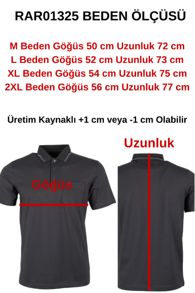 Erkek Tişört Polo Yaka Normal Kesim Süprem RAR01325 Erkek Tişört Polo Yaka Normal Kesim Süprem RAR01325