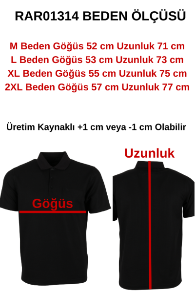 Erkek Tişört Yakalı Cepli Waffle Kumaş RAR01314 Erkek Tişört Yakalı Cepli Waffle Kumaş RAR01314