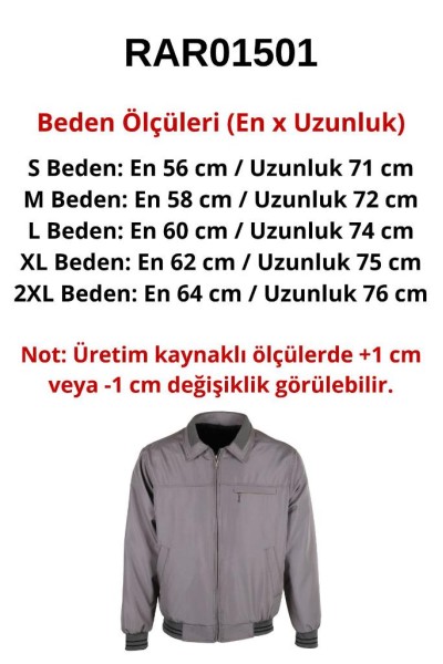 Erkek Vizon Kışlık Bondit Kumaş Mont RAR01501 Erkek Vizon Kışlık Bondit Kumaş Mont RAR01501