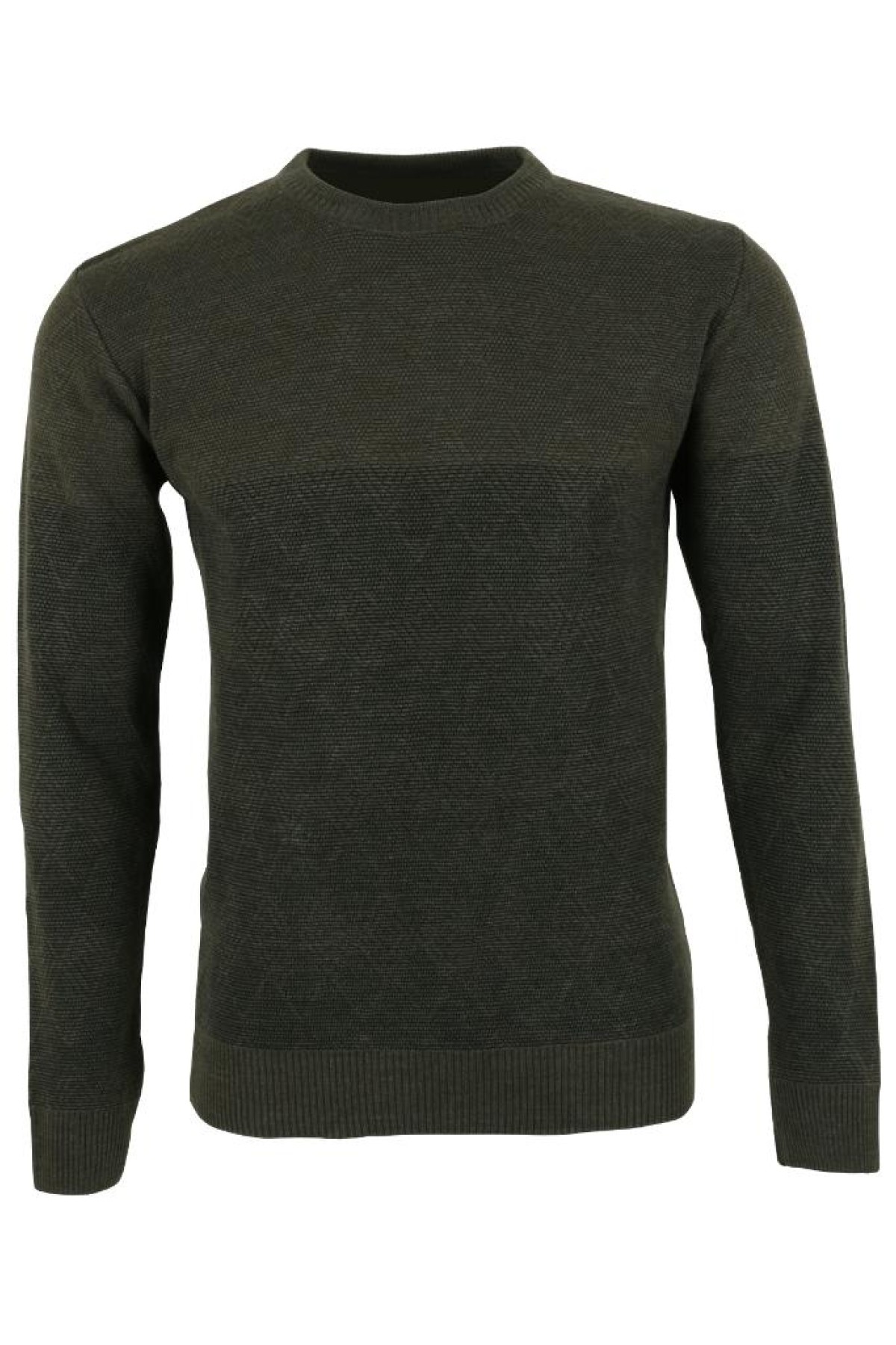 Erkek Yünlü Kazak Regular Fit Haki Renk RAR01486 Erkek Yünlü Kazak Regular Fit Haki Renk RAR01486