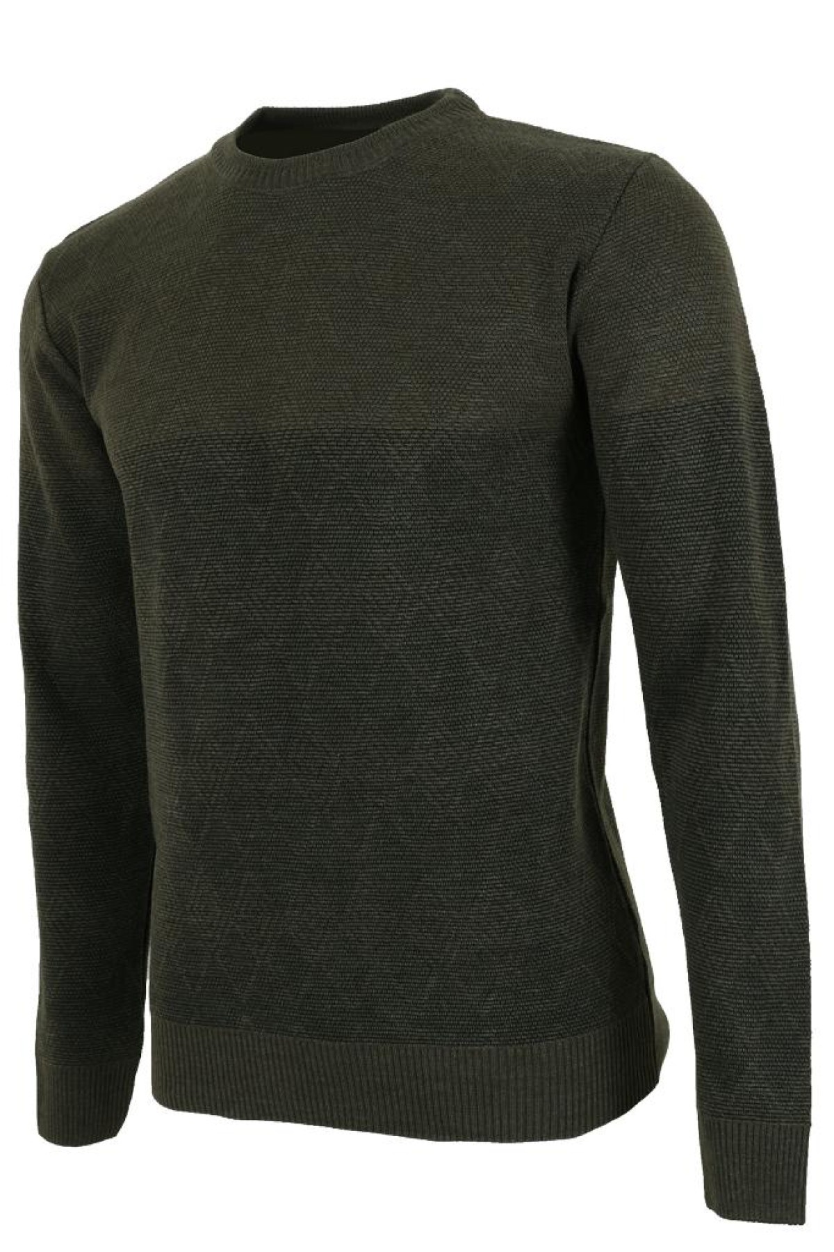 Erkek Yünlü Kazak Regular Fit Haki Renk RAR01486 Erkek Yünlü Kazak Regular Fit Haki Renk RAR01486