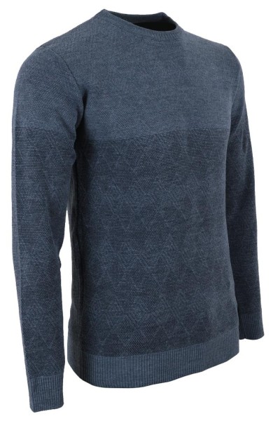 Erkek Yünlü Kazak Regular Fit İndigo Renk RAR01383